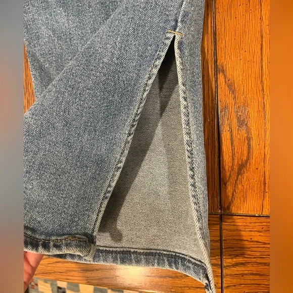 AVA & VIV Women’s Denim Jeans Stretch Bib Overalls Tapered Leg Plus Size 16W - Picture 11 of 15